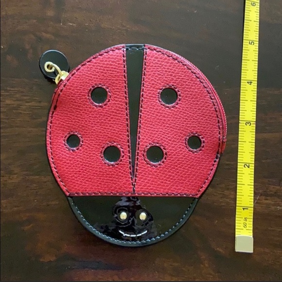 coach ladybug coin purse